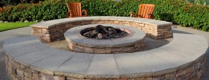 A fire pit makes a great focal point in your yard